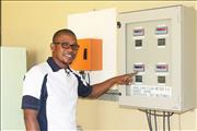 Sibusiso reading the Vaal Dam meter